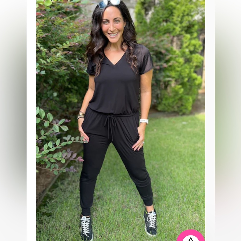 Pixie lane short sleeve jumpsuit